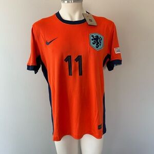 Cody Gakpo Netherlands National Team Euro 2024 New Men’s Orange Soccer Jersey